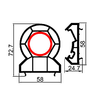 S358.12+S358.13 Универсальный угловой соединитель+адаптер