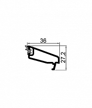 S358.15 Штапик для стекла 4 мм